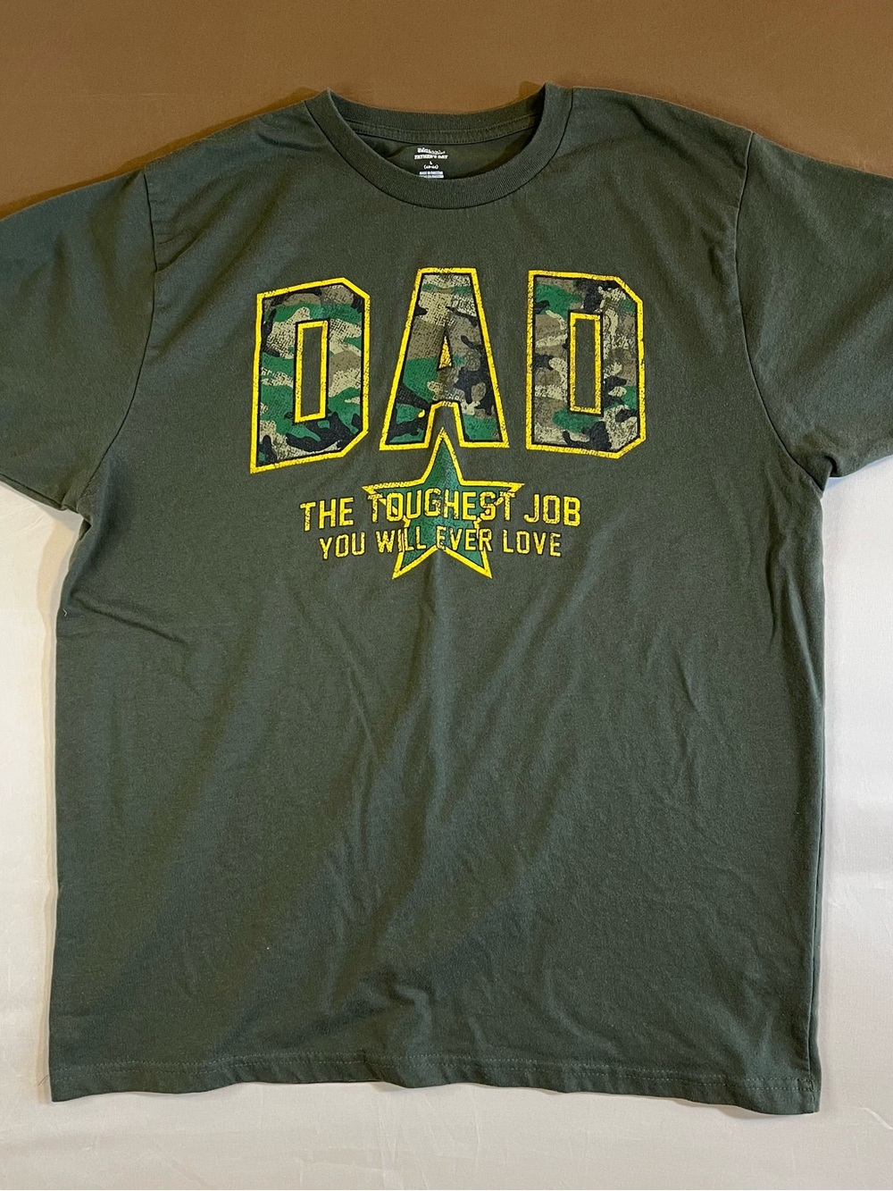 Dad Short Sleeve T‑Shirt — Olive Green
